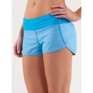 Lululemon Speed Shorts - Beach Blanket Blue Size 8